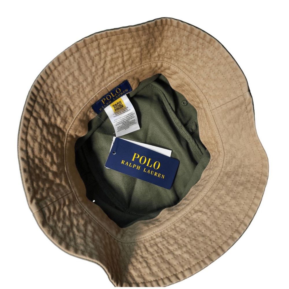 NWT POLO Ralph Lauren Bucket Hat Yellow Embroidered Pony Size S/M, L/XL - Picture 5 of 12